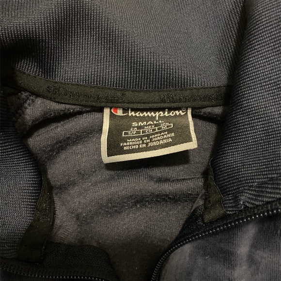 Champions Navy Blue velour Track Jacket - Picture 4 of 4